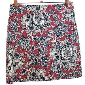 LOFT Floral Paisley‎ Pencil Skirt 2P